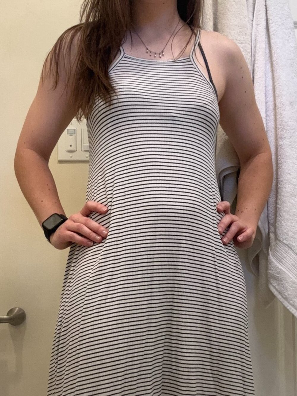 Mossimo Supply Co. Striped Halter Mini Dress